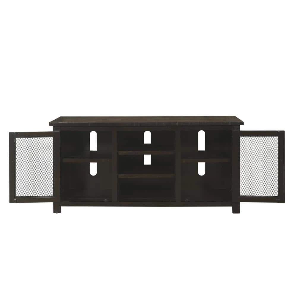 Ventura Espresso Wood TV Stand Fits TVs Up to 65 in. with Adjustable Shelves by Martin Svensson Home 5 Ventura Espresso Wood TV Stand Fits TVs Up to 65 in. with Adjustable Shelves by Martin Svensson Home - Image 5