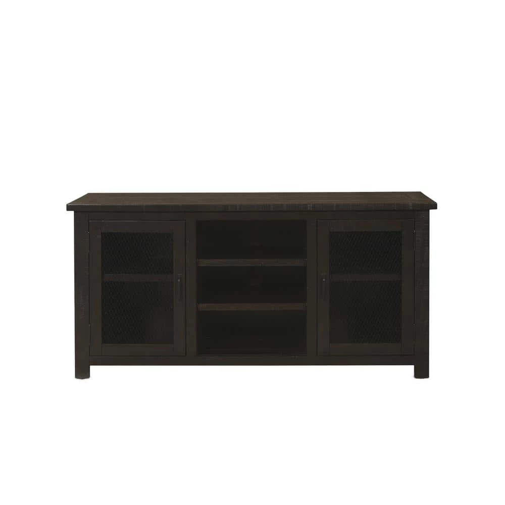 Ventura Espresso Wood TV Stand Fits TVs Up to 65 in. with Adjustable Shelves by Martin Svensson Home 1 Ventura Espresso Wood TV Stand Fits TVs Up to 65 in. with Adjustable Shelves by Martin Svensson Home