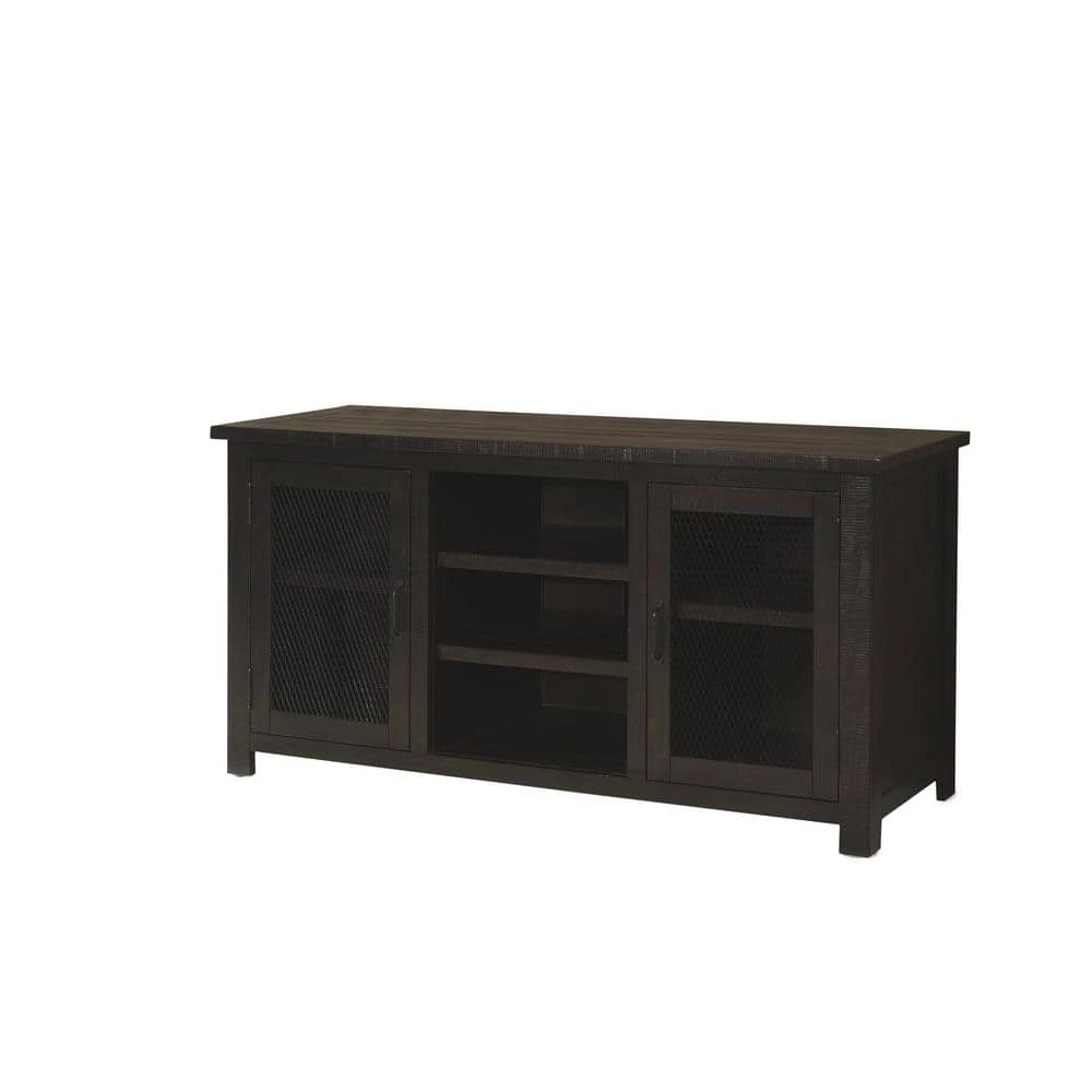 Ventura Espresso Wood TV Stand Fits TVs Up to 65 in. with Adjustable Shelves by Martin Svensson Home 4 Ventura Espresso Wood TV Stand Fits TVs Up to 65 in. with Adjustable Shelves by Martin Svensson Home - Image 4