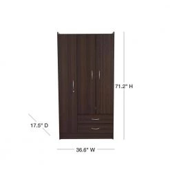 Espresso-Wengue Armoire by Inval -EVERGLADE HOME Shop espresso wengue inval armoires wardrobes am b223 40 1000