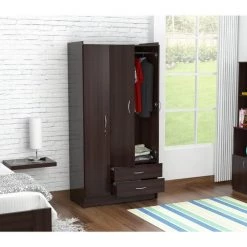 Espresso-Wengue Armoire by Inval -EVERGLADE HOME Shop espresso wengue inval armoires wardrobes am b223 a0 1000