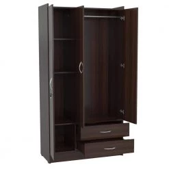 Espresso-Wengue Armoire by Inval -EVERGLADE HOME Shop espresso wengue inval armoires wardrobes am b223 d4 1000