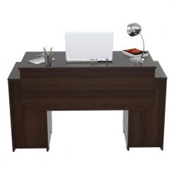 50.79 in. Espresso Wengue Rectangular 4-Drawer Computer Desk with File Storage by Inval -EVERGLADE HOME Shop espresso wengue inval computer desks es 0403 4f 1000