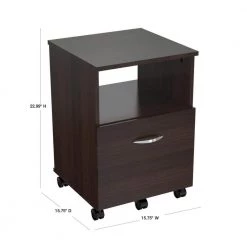 Espresso Wengue Filing cabinet by Inval -EVERGLADE HOME Shop espresso wengue inval file cabinets ar 1ltr 40 1000