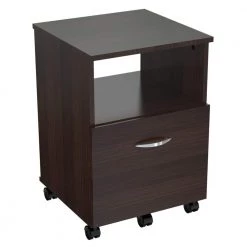 Espresso Wengue Filing cabinet by Inval