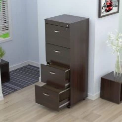 Espresso Wengue Filing Cabinet by Inval -EVERGLADE HOME Shop espresso wengue inval file cabinets ar 4x4r 40 1000