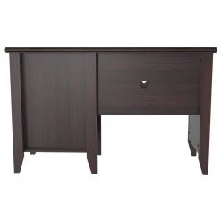 47.6 in. Espresso Wengue Rectangular 2 -Drawer Writing Desk with Cabinet by Inval -EVERGLADE HOME Shop espresso wengue inval writing desks es 9303 66 1000