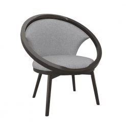 Clair Gray Mid-Century Fabric Upholstery Solid Wood Frame Accent Chair by EVERGLADE HOME -EVERGLADE HOME Shop gray everglade home accent chairs lx 1033f1s c3 1000