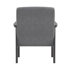 Copley Gray Textured Upholstery Solid Wood Frame Accent Chair by EVERGLADE HOME -EVERGLADE HOME Shop gray everglade home accent chairs lx 1104gy 1 4f 1000