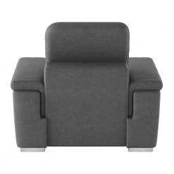 Wystan Gray Textured Microfiber Accent Chair with Pull-out Ottoman by EVERGLADE HOME 15 Wystan Gray Textured Microfiber Accent Chair with Pull-out Ottoman by EVERGLADE HOME -EVERGLADE HOME Shop gray everglade home accent chairs lx 9808sgy 1 1f 1000