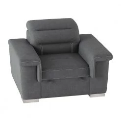 Wystan Gray Textured Microfiber Accent Chair with Pull-out Ottoman by EVERGLADE HOME 13 Wystan Gray Textured Microfiber Accent Chair with Pull-out Ottoman by EVERGLADE HOME -EVERGLADE HOME Shop gray everglade home accent chairs lx 9808sgy 1 c3 1000