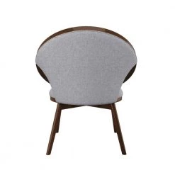 Clair Gray Mid-Century Fabric Upholstery Solid Wood Frame Accent Chair by EVERGLADE HOME -EVERGLADE HOME Shop gray with textured everglade home accent chairs lx 1033f4s 4f 1000