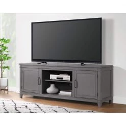 Del Mar 70 in. Grey TV Stand Fits TV's up to 75 in. by Martin Svensson Home -EVERGLADE HOME Shop grey martin svensson home tv stands 910128 31 1000