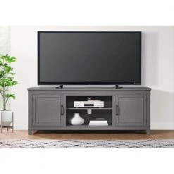 Del Mar 70 in. Grey TV Stand Fits TV's up to 75 in. by Martin Svensson Home -EVERGLADE HOME Shop grey martin svensson home tv stands 910128 4f 1000