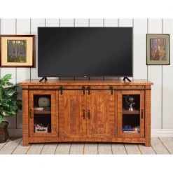 Omaha Honey Tabacco Metal TV Stand Fits TVs Up to 70 in. with Cable Management by Martin Svensson Home -EVERGLADE HOME Shop honey tabacco martin svensson home tv stands 90907 4f 1000