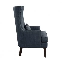 Indigo Wingback Chair Rheit Textured Upholstery Accent by EVERGLADE HOME 11 Indigo Wingback Chair Rheit Textured Upholstery Accent by EVERGLADE HOME -EVERGLADE HOME Shop indigo everglade home accent chairs lx 1296f4s 1f 1000