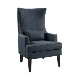 Indigo Wingback Chair Rheit Textured Upholstery Accent by EVERGLADE HOME 9 Indigo Wingback Chair Rheit Textured Upholstery Accent by EVERGLADE HOME -EVERGLADE HOME Shop indigo everglade home accent chairs lx 1296f4s c3 1000