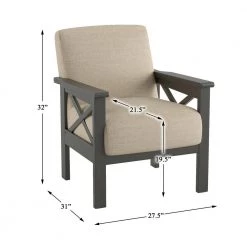 Savion Light Brown Textured Upholstery Solid Wood Frame Accent Chair by EVERGLADE HOME -EVERGLADE HOME Shop light brown everglade home accent chairs lx 1105br 1 44 1000