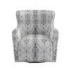 Vega Printed Chenille Swivel Arm Chair by EVERGLADE HOME