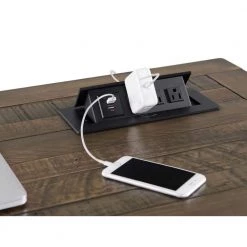 Rustic 60 in. Rectangular Natural Brown Computer L Desk with Fingerprint Lock by Martin Svensson Home 19 Rustic 60 in. Rectangular Natural Brown Computer L Desk with Fingerprint Lock by Martin Svensson Home -EVERGLADE HOME Shop natural brown martin svensson home computer desks 7900403 fa 1000