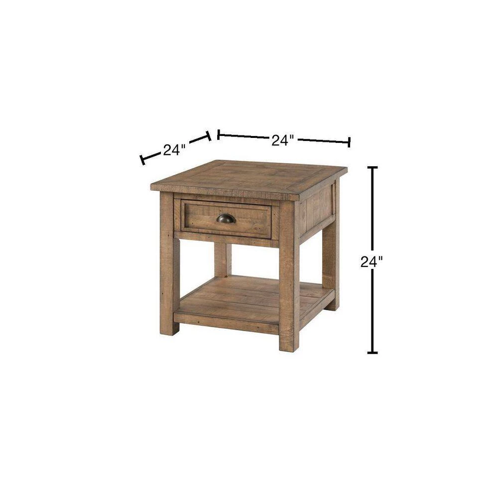 Reclaimed Natural 24 in. H Monterey End Table by Martin Svensson Home 3 Reclaimed Natural 24 in. H Monterey End Table by Martin Svensson Home - Image 3