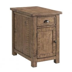 Monterey 16 in. Natural Chairside End Table with Power by Martin Svensson Home