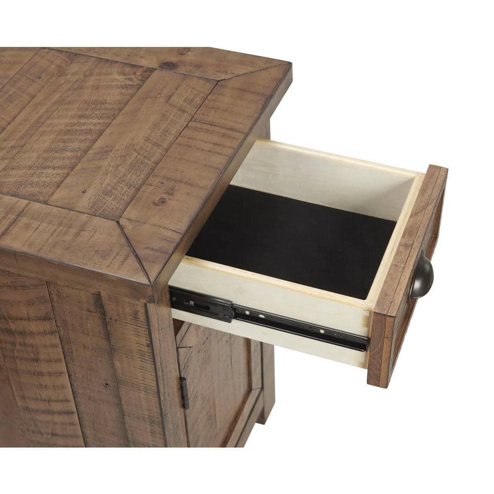 Monterey 16 in. Natural Chairside End Table with Power by Martin Svensson Home 5 Monterey 16 in. Natural Chairside End Table with Power by Martin Svensson Home - Image 5