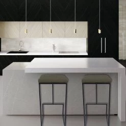 Quincy 29" Quilted Stitched Leather Black Metal Bar Stool With Footrest in Olive Green by Leisuremod -EVERGLADE HOME Shop olive green leisuremod bar stools qs29g 31 1000