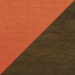 Amerllia Orange Fabric Upholstery Solid Wood Accent Chair by EVERGLADE HOME -EVERGLADE HOME Shop orange everglade home accent chairs lx 1048rn 1 44 1000