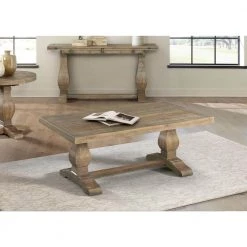 Napa 50 in. Reclaimed Natural Large Rectangle Wood Coffee Table with Pedestal Base by Martin Svensson Home 11 Napa 50 in. Reclaimed Natural Large Rectangle Wood Coffee Table with Pedestal Base by Martin Svensson Home -EVERGLADE HOME Shop reclaimed natural martin svensson home coffee tables 860124 1f 1000