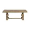 Napa 50 in. Reclaimed Natural Large Rectangle Wood Coffee Table with Pedestal Base by Martin Svensson Home