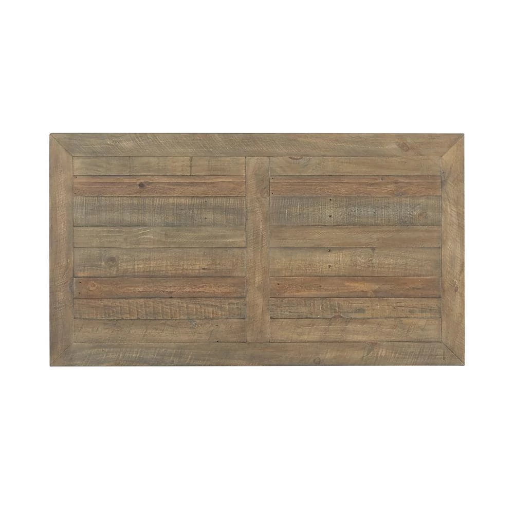 Napa 50 in. Reclaimed Natural Large Rectangle Wood Coffee Table with Pedestal Base by Martin Svensson Home 3 Napa 50 in. Reclaimed Natural Large Rectangle Wood Coffee Table with Pedestal Base by Martin Svensson Home - Image 3