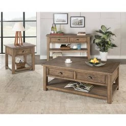 Monterey 50 in. Reclaimed Natural Large Rectangle Wood Coffee Table with Drawers by Martin Svensson Home 11 Monterey 50 in. Reclaimed Natural Large Rectangle Wood Coffee Table with Drawers by Martin Svensson Home -EVERGLADE HOME Shop reclaimed natural martin svensson home coffee tables 890624 4f 1000