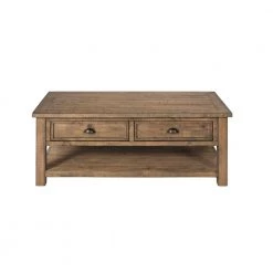 Monterey 50 in. Reclaimed Natural Large Rectangle Wood Coffee Table with Drawers by Martin Svensson Home