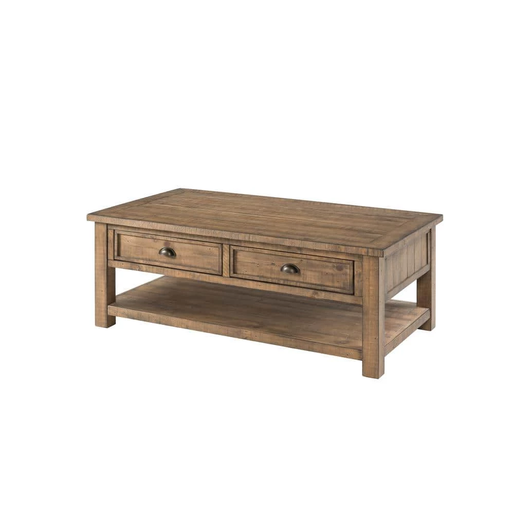 Monterey 50 in. Reclaimed Natural Large Rectangle Wood Coffee Table with Drawers by Martin Svensson Home 2 Monterey 50 in. Reclaimed Natural Large Rectangle Wood Coffee Table with Drawers by Martin Svensson Home - Image 2