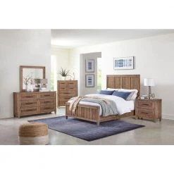 Napa 2-Drawer Reclaimed Natural Solid Wood Nightstand with Fingerprint Lock (30 in. H x 29 in. W x 17 in. D) by Martin Svensson Home -EVERGLADE HOME Shop reclaimed natural martin svensson home nightstands 6301423 31 1000