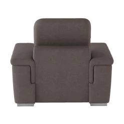Wystan Taupe Textured Microfiber Accent Chair with Pull-out Ottoman by EVERGLADE HOME -EVERGLADE HOME Shop taupe everglade home accent chairs lx 9808stp 1 1f 1000