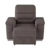 Wystan Taupe Textured Microfiber Accent Chair with Pull-out Ottoman by EVERGLADE HOME