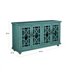 Elegant Teal Glass TV Stand Fits TVs Up to 65 in. with Cable Management by Martin Svensson Home 11 Elegant Teal Glass TV Stand Fits TVs Up to 65 in. with Cable Management by Martin Svensson Home -EVERGLADE HOME Shop teal martin svensson home tv stands 91001 40 1000