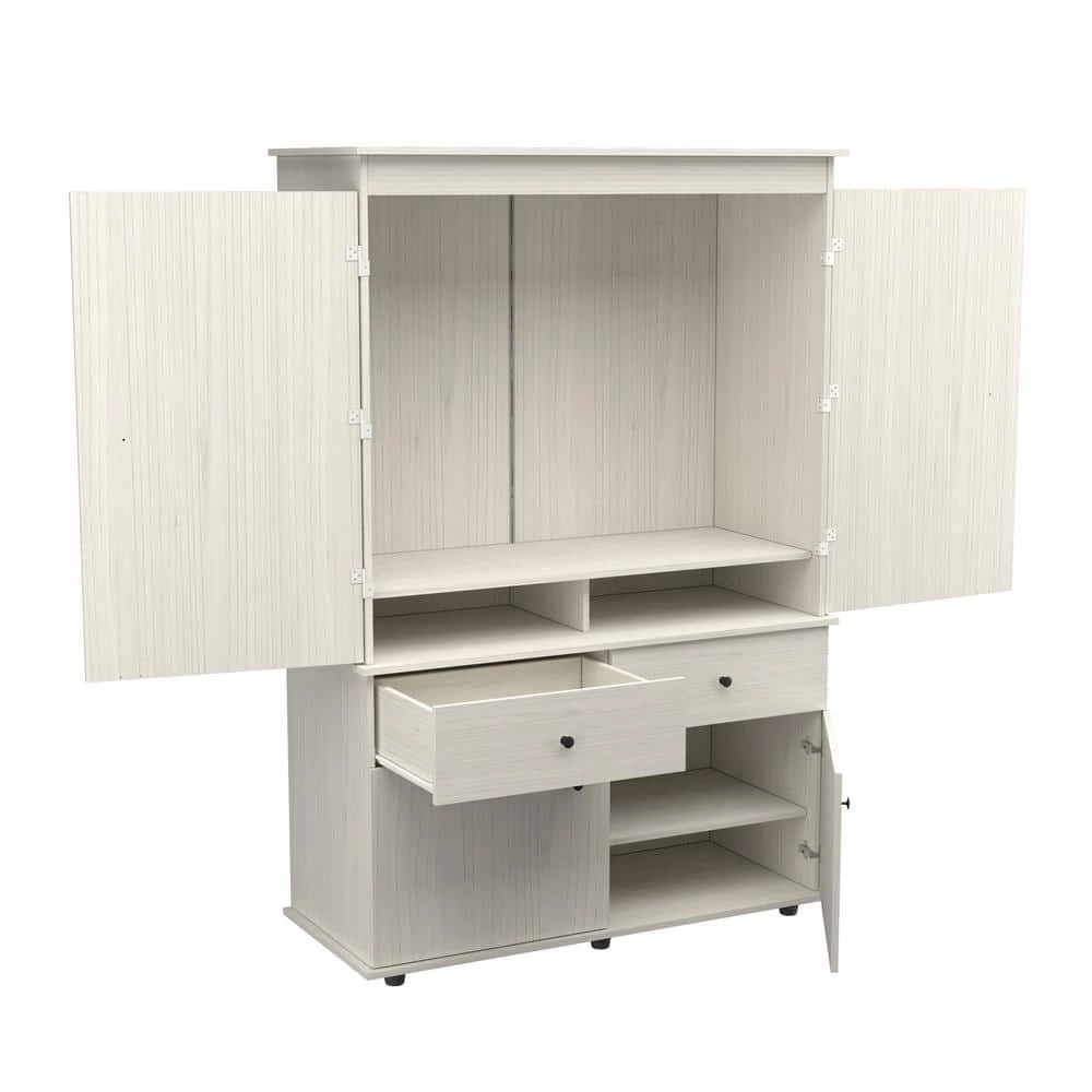 Washed Oak Armoire 70.9 in. H x 47.2 in. W x 19.9 in. D by Inval 1 Washed Oak Armoire 70.9 in. H x 47.2 in. W x 19.9 in. D by Inval