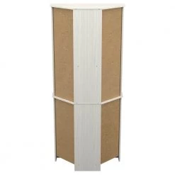 72.05 in. Washed Oak Wood 3-shelf Corner Bookcase by Inval -EVERGLADE HOME Shop washed oak inval bookcases bookshelves gm 1640 66 1000