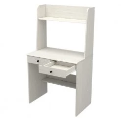 31.5" W Washed Oak Computer Desk with 2 drawers by Inval