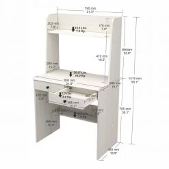 31.5" W Washed Oak Computer Desk with 2 drawers by Inval 10 31.5" W Washed Oak Computer Desk with 2 drawers by Inval -EVERGLADE HOME Shop washed oak inval computer desks cc 8101 c3 1000