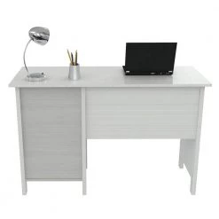 47.01 in. Washed Oak Rectangular 3 -Drawer Computer Desk with Shelf by Inval -EVERGLADE HOME Shop washed oak inval computer desks es 3303 c3 1000