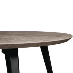 Ravenna 47 in. Modern Round Wood Dining Table with Metal Legs in Weathered Oak by Leisuremod -EVERGLADE HOME Shop weathered oak leisuremod kitchen dining tables rtm47wo 1f 1000