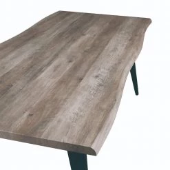 Ravenna Modern Rectangular Wood 63" Dining Table with Metal Legs in Weathered Oak by Leisuremod 12 Ravenna Modern Rectangular Wood 63" Dining Table with Metal Legs in Weathered Oak by Leisuremod -EVERGLADE HOME Shop weathered oak leisuremod kitchen dining tables rtm63wo 4f 1000