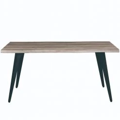 Ravenna Modern Rectangular Wood 63" Dining Table with Metal Legs in Weathered Oak by Leisuremod 11 Ravenna Modern Rectangular Wood 63" Dining Table with Metal Legs in Weathered Oak by Leisuremod -EVERGLADE HOME Shop weathered oak leisuremod kitchen dining tables rtm63wo c3 1000