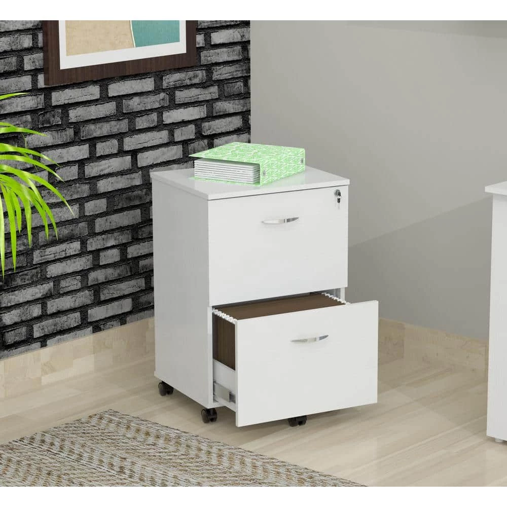 Laricina White Filing Cabinet by Inval 7 Laricina White Filing Cabinet by Inval - Image 7