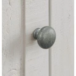 Monterey 16 in. White and Grey Chairside End Table with Power by Martin Svensson Home -EVERGLADE HOME Shop white stain and grey martin svensson home end side tables 890675 76 1000