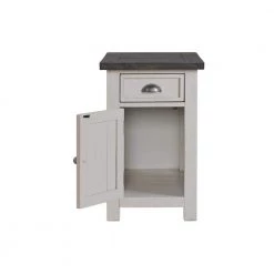 Monterey 16 in. White and Grey Chairside End Table with Power by Martin Svensson Home -EVERGLADE HOME Shop white stain and grey martin svensson home end side tables 890675 c3 1000